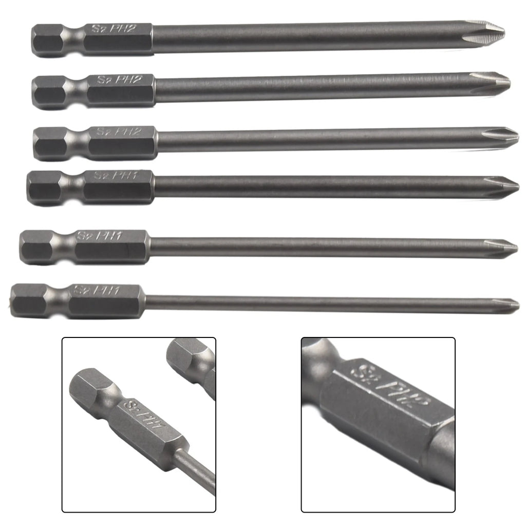 1/4 Inch Magnetic Hex Screwdriver Bit for (100mm Long)