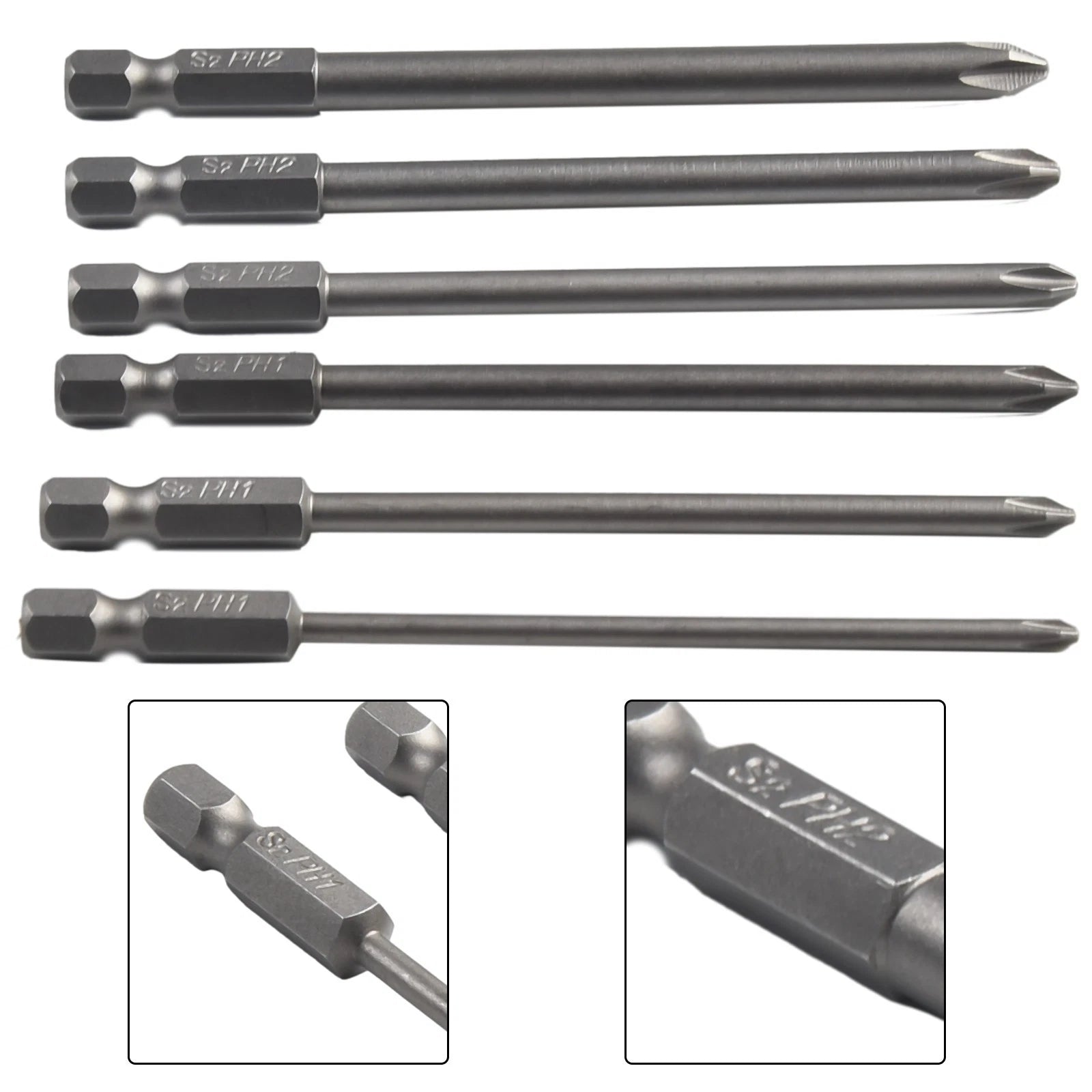 1/4 Inch Magnetic Hex Screwdriver Bit for (100mm Long)