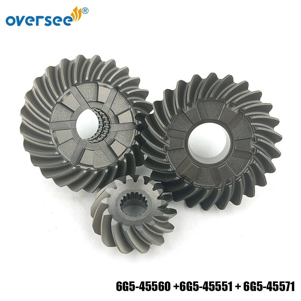 6G5 Gear Set for Yamaha Outboard 150HP 175HP 200HP (2/4T) 6G5-45560 6G5-45551 6G5-45571