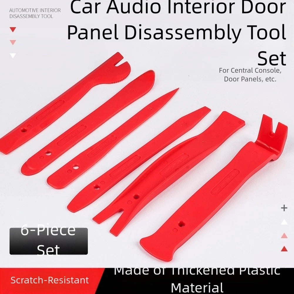 6-Piece Car Audio Interior Door Panel Pry Tool Kit for Dashboard Removal