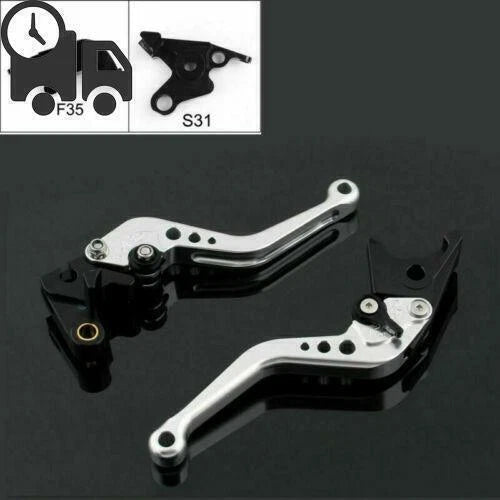 Short Brake Clutch Levers for Suzuki B-King (2008–2011) Silver B2