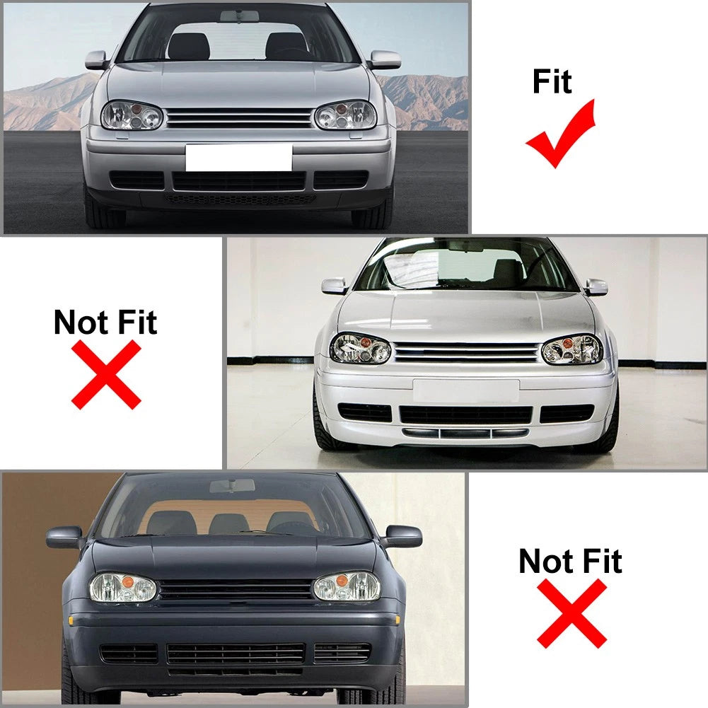 Front Bumper Spoiler Lip Valance Splitter for VW Golf MK4 (1998–2006)