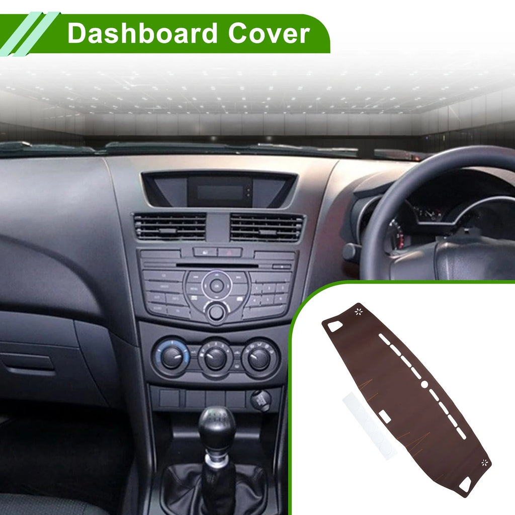 Dash Cover Mat Carpet Brown for Mazda BT50 TF 2007–2023