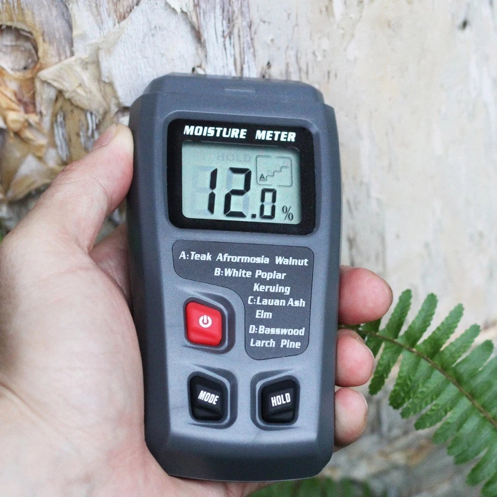 Moisture Tester for Wood (Digital, LCD, Two Pins)