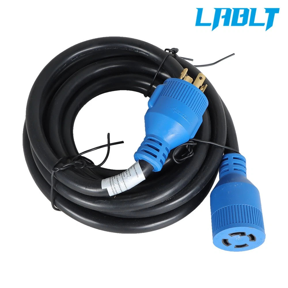 15 FT 30 Amp Locking Power Extension Cord for RV (NEMA L14-30)