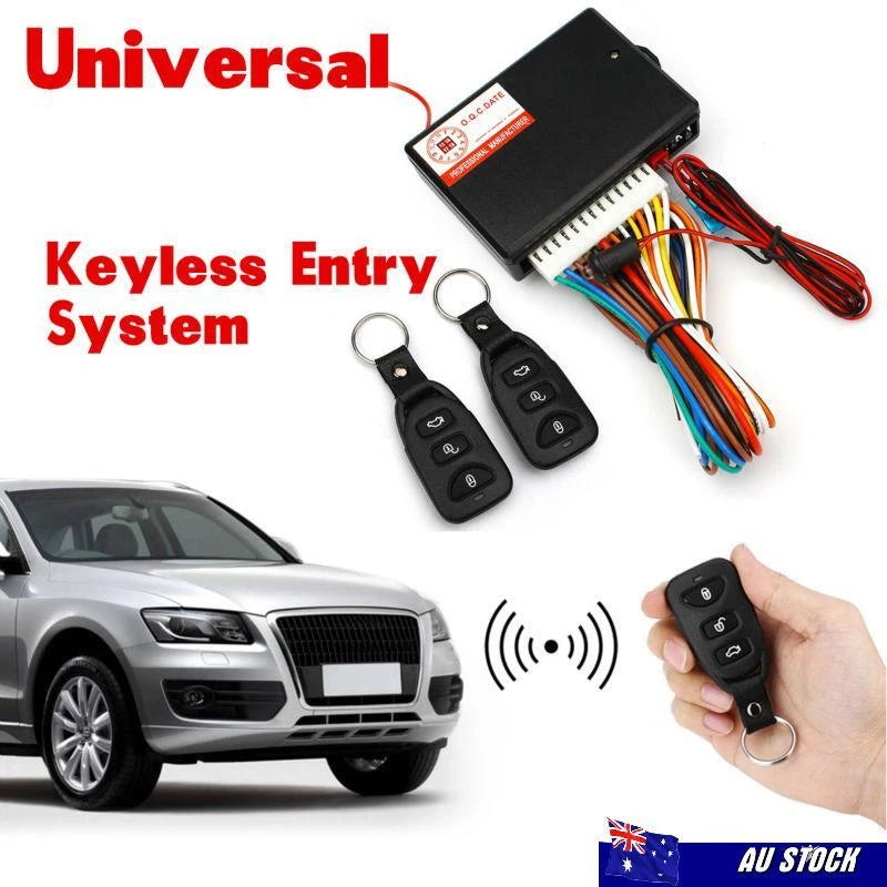 Remote Central Locking Kit for Vehicle Keyless Entry System (12V)