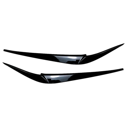 Headlight Eyebrow Eyelid Cover Trim for BMW X3 X4 (2018–2021) Glossy Black