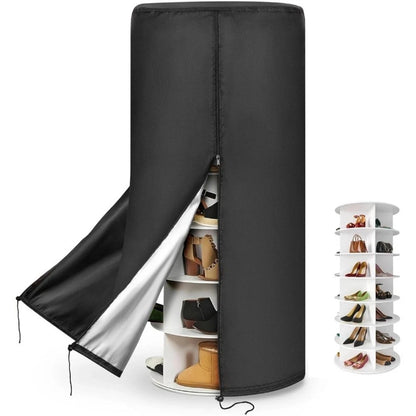 Rotating Shoe Rack Tower Cover for Heavy Duty Use (Dust Resistant)