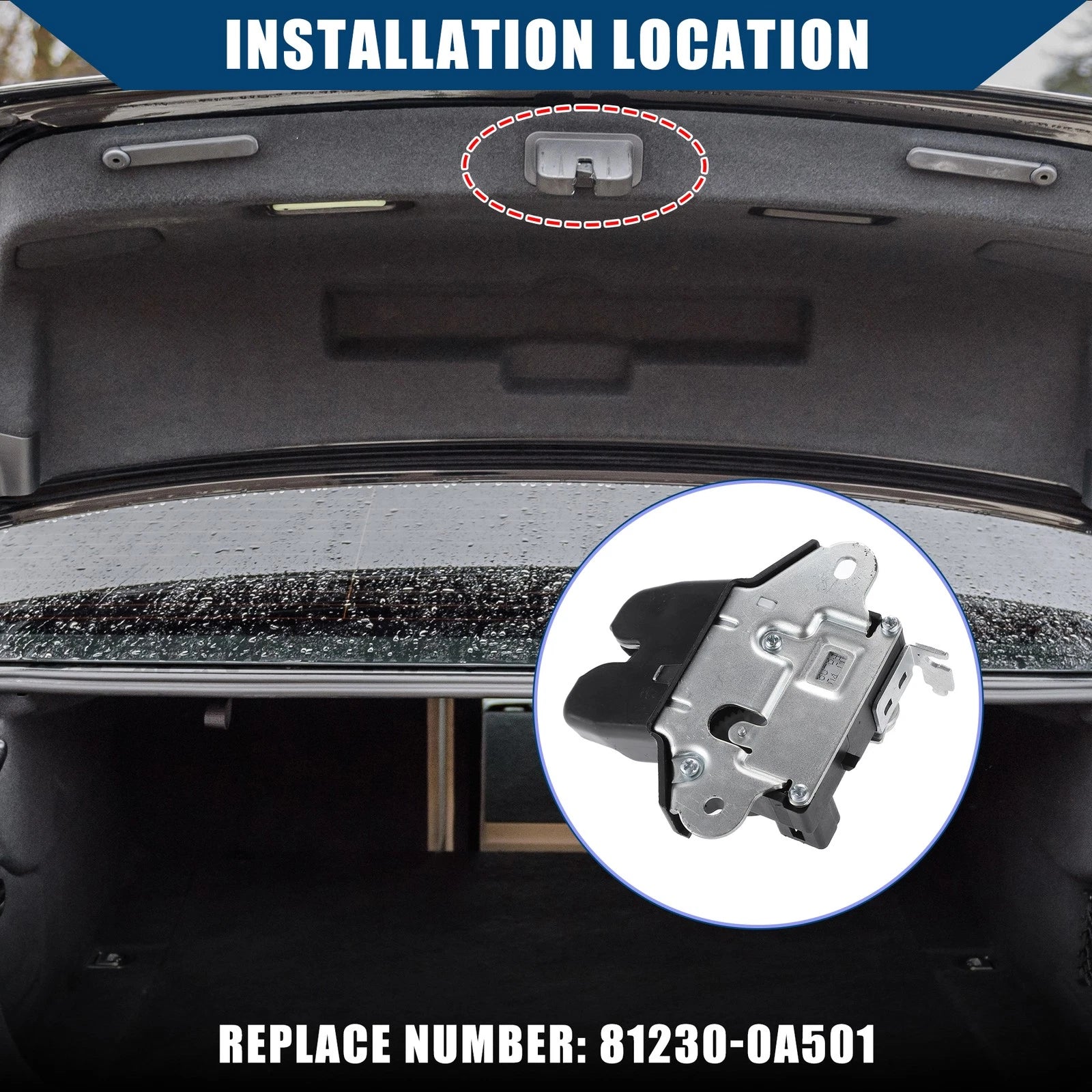Tailgate Lock Actuator Motor Replacement for Hyundai Coupe (2001–2002)