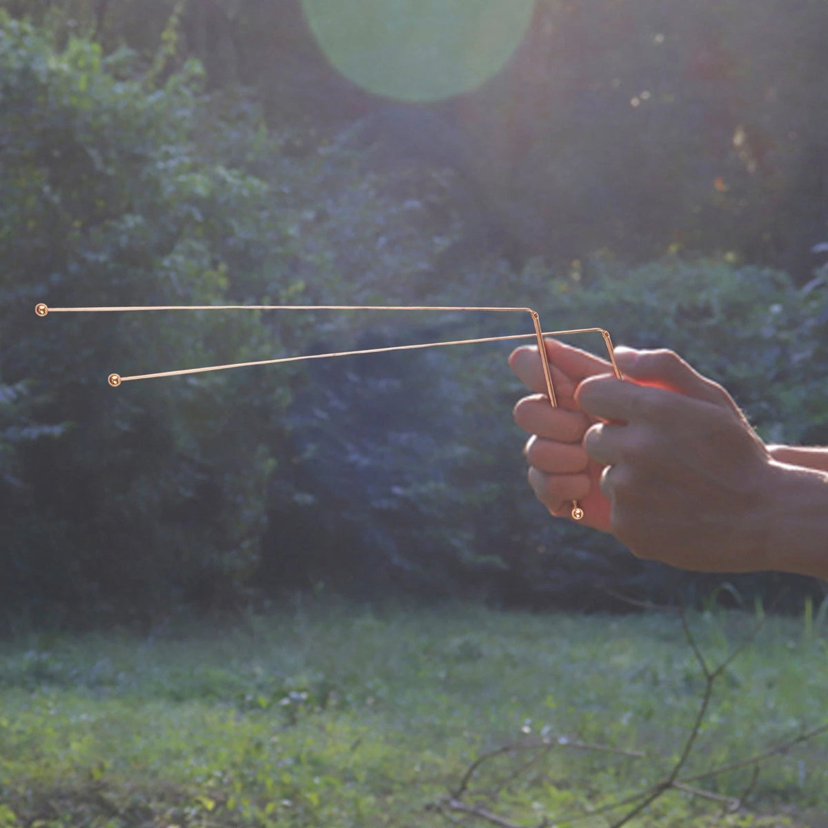 2 Piece Copper Dowsing Rods for Energy and Water Sourcing
