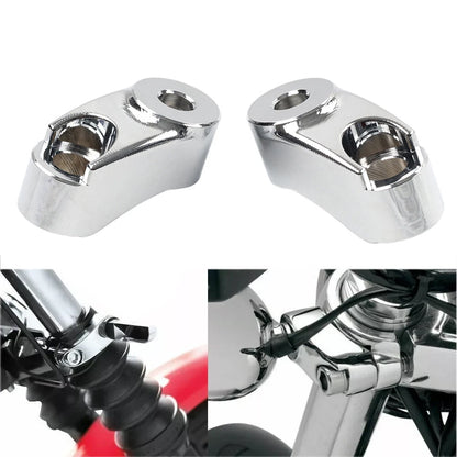 Front Turn Signal Mount Bracket Relocation Kit for Harley Dyna FXR (39MM 49MM)