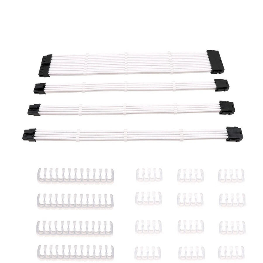 PSU Cable Extension Kit for ATX Power Supply (Sleeved Braided)