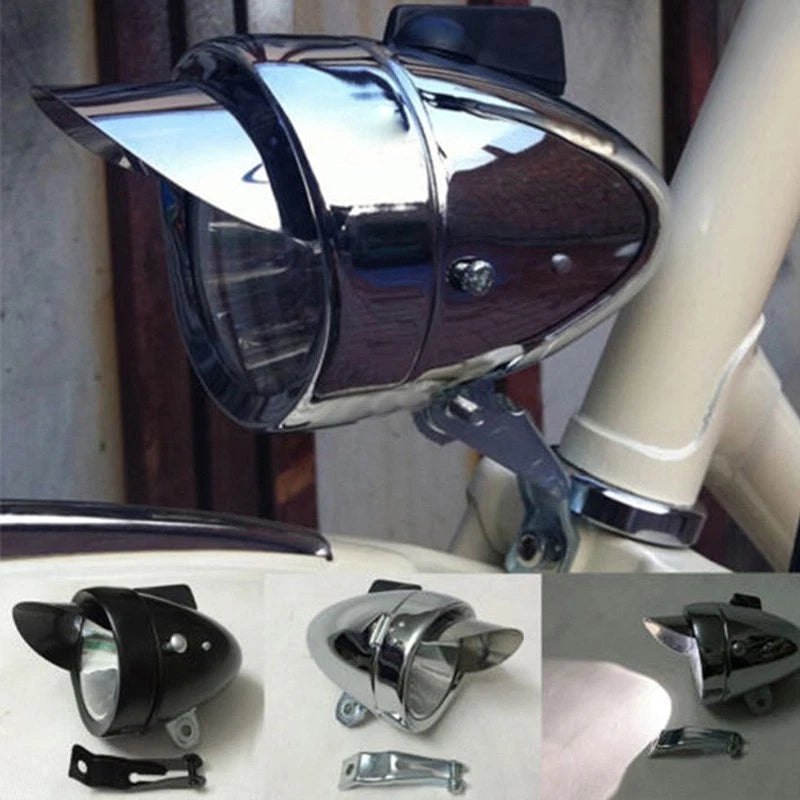 White Bicycle Headlight for Universal Fit (LED, Super Bright)