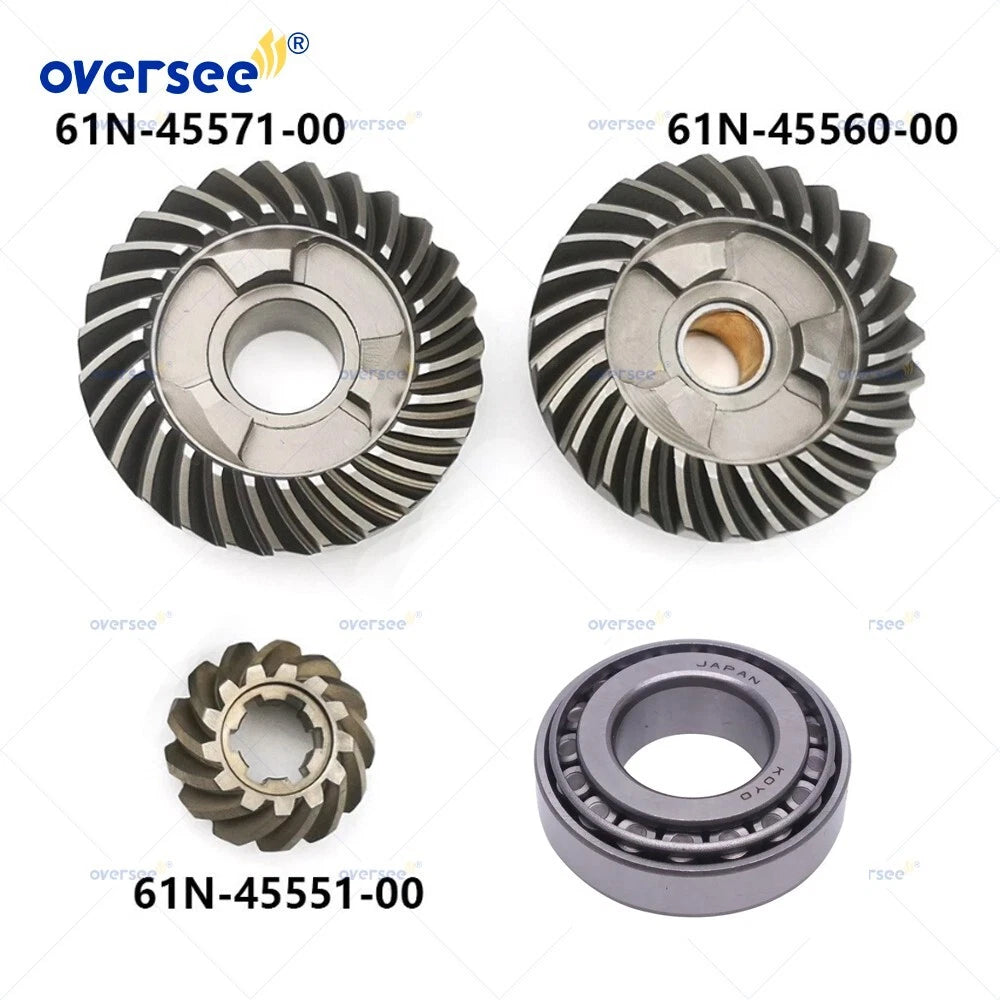 61N Gear Kit for Yamaha 2T 25/30HP Outboard Motor (61N-45560, 61N-45570, 61N-45551)