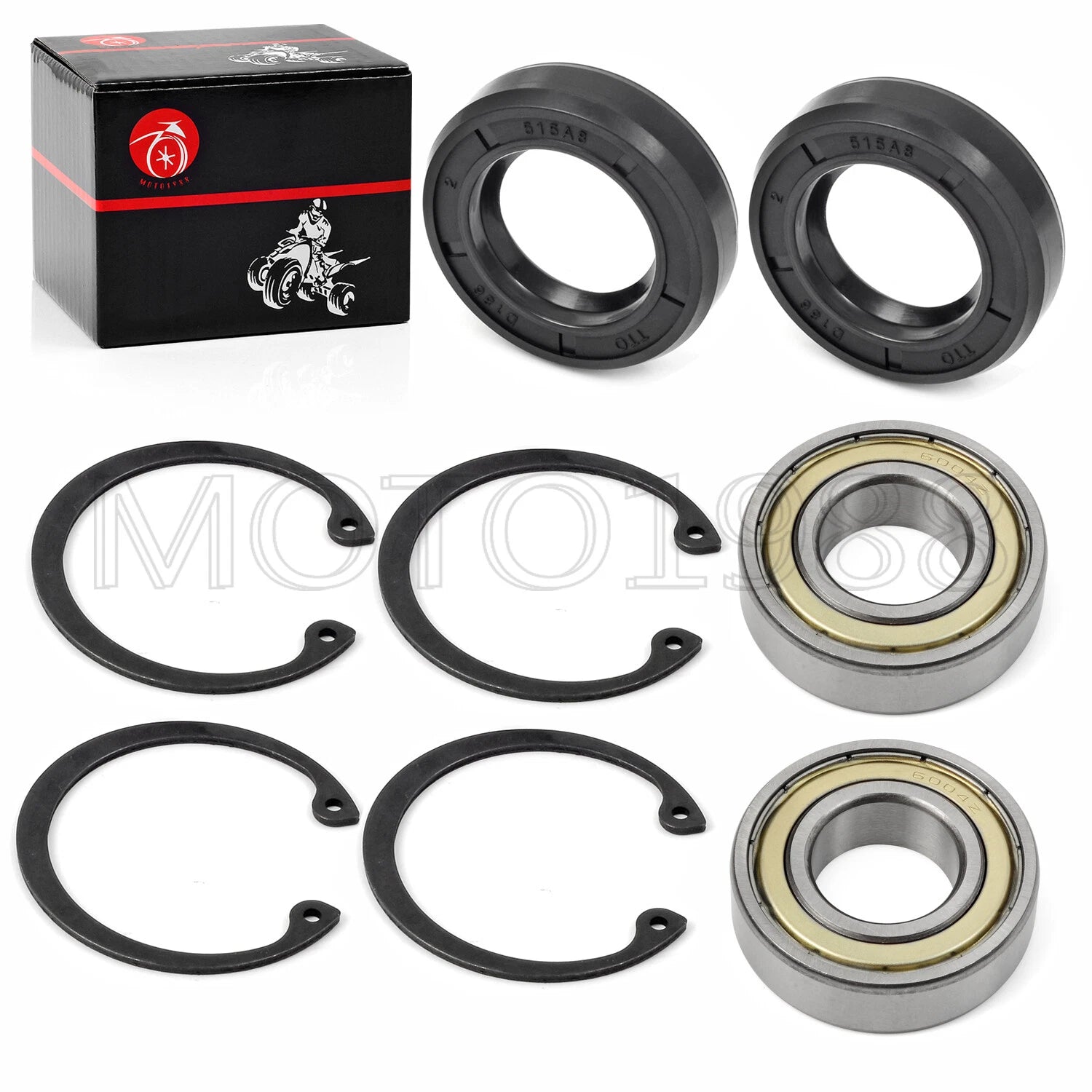Rear Axle Bearing Seal Kit for EZGO Golf Cart (611931, 70181G01, 15112G1, 620343)