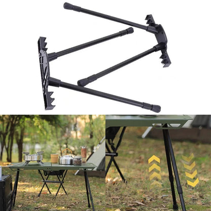 Adjustable Camping Table Legs with Rotating Features