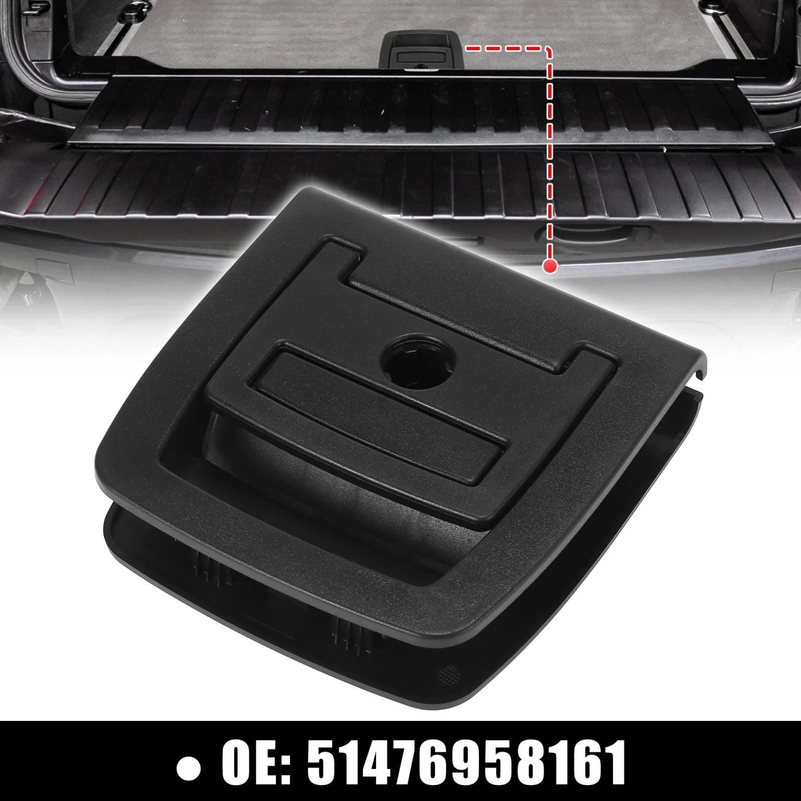 Rear Trunk Mat Carpet for BMW X5 X6 Rear Cargo Handle Hole (2006–2013)