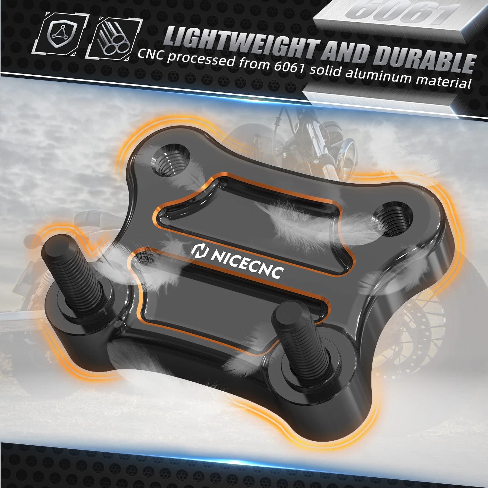 2.5" Handlebar Pull Back Plate for Harley Tri Glide Ultra FLHTCUTG (2016–2023)