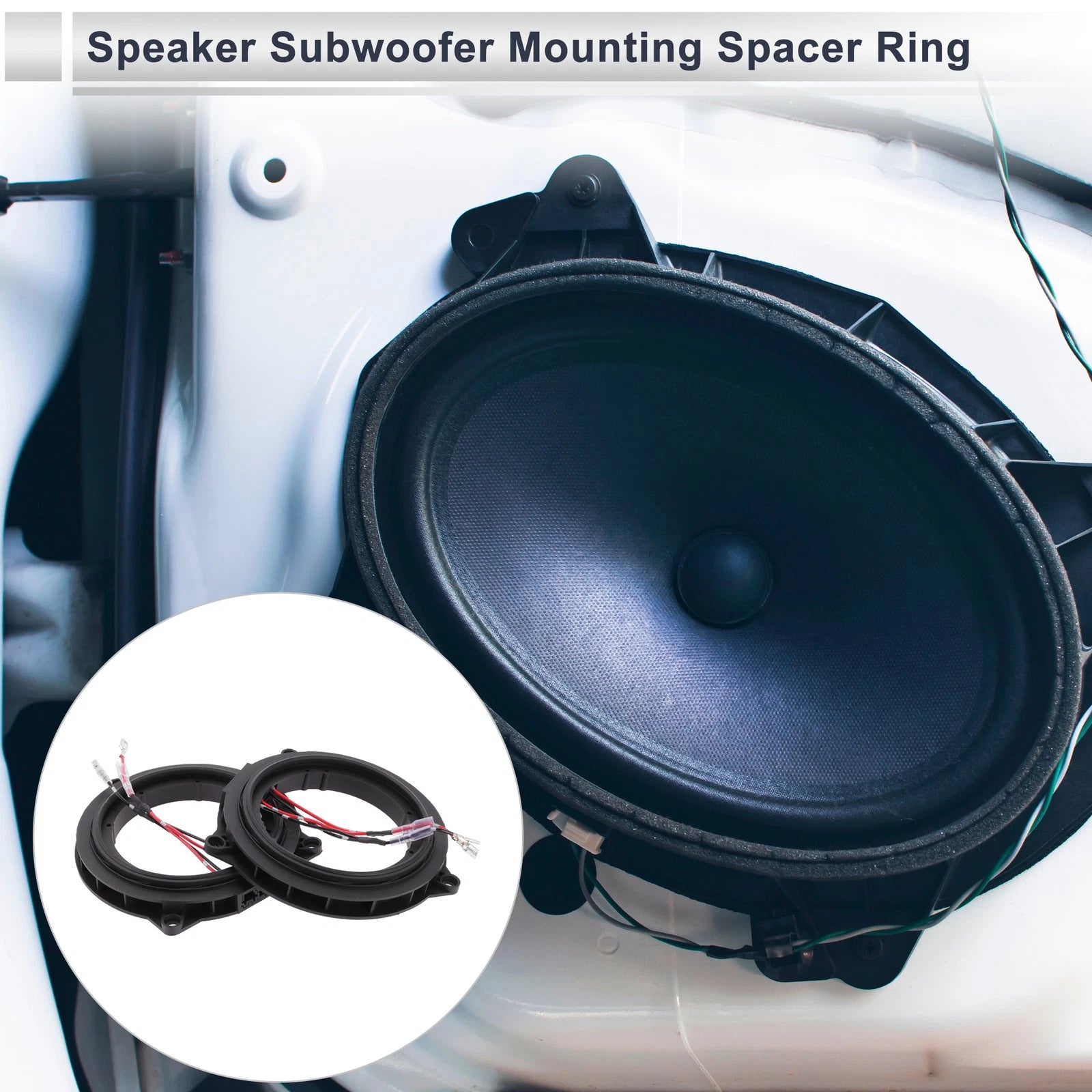 Speaker Spacer Ring Midrange Speaker Adaptor for BMW 3.5 Inch 2 Set (2pc )