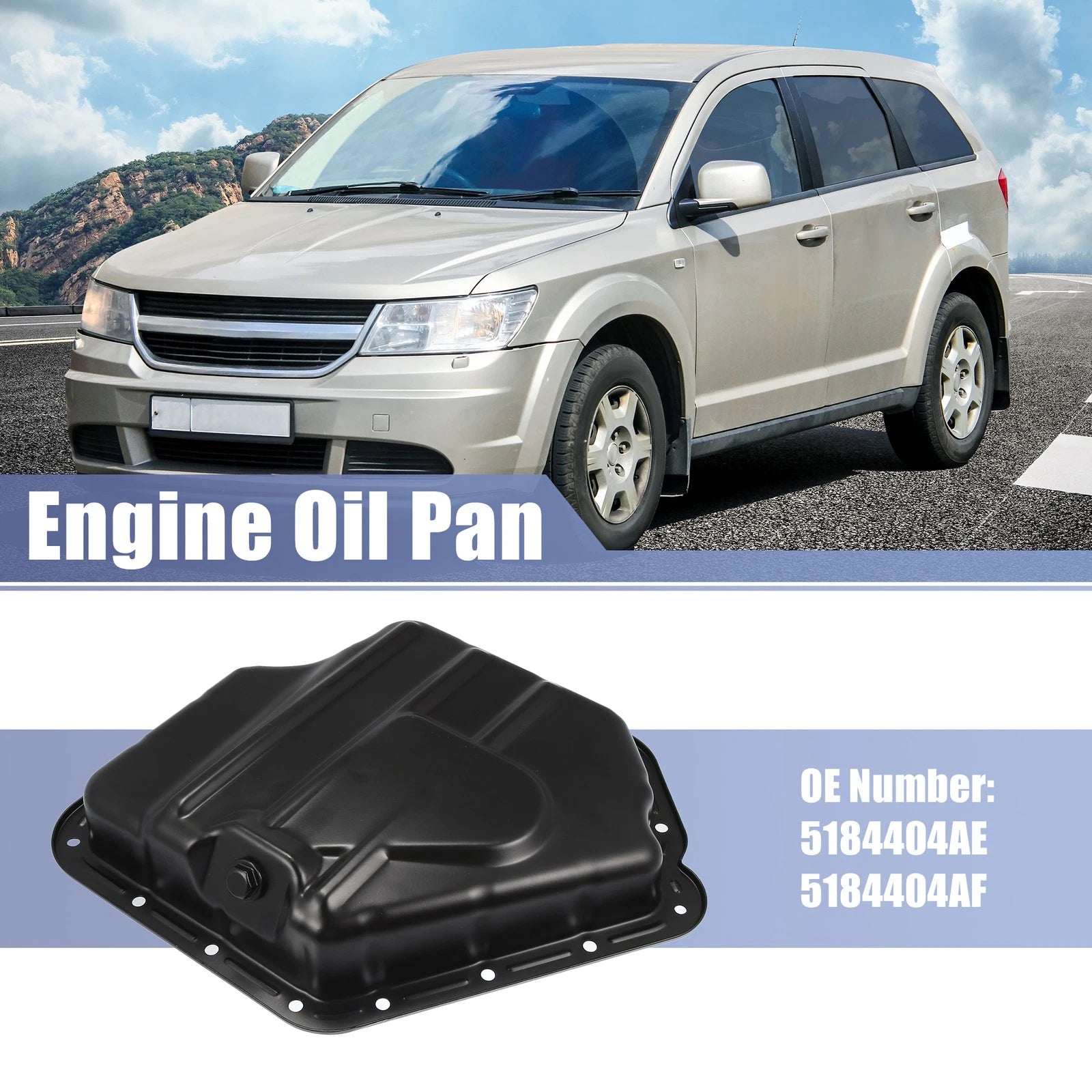 Engine Oil Pan Replacement for Chrysler 200 Dodge for Ram C/V (2011–2018)