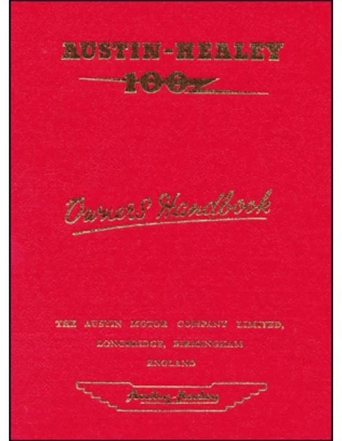 Owners Manual Hardbound for Austin Healey 100 (1952–1956)