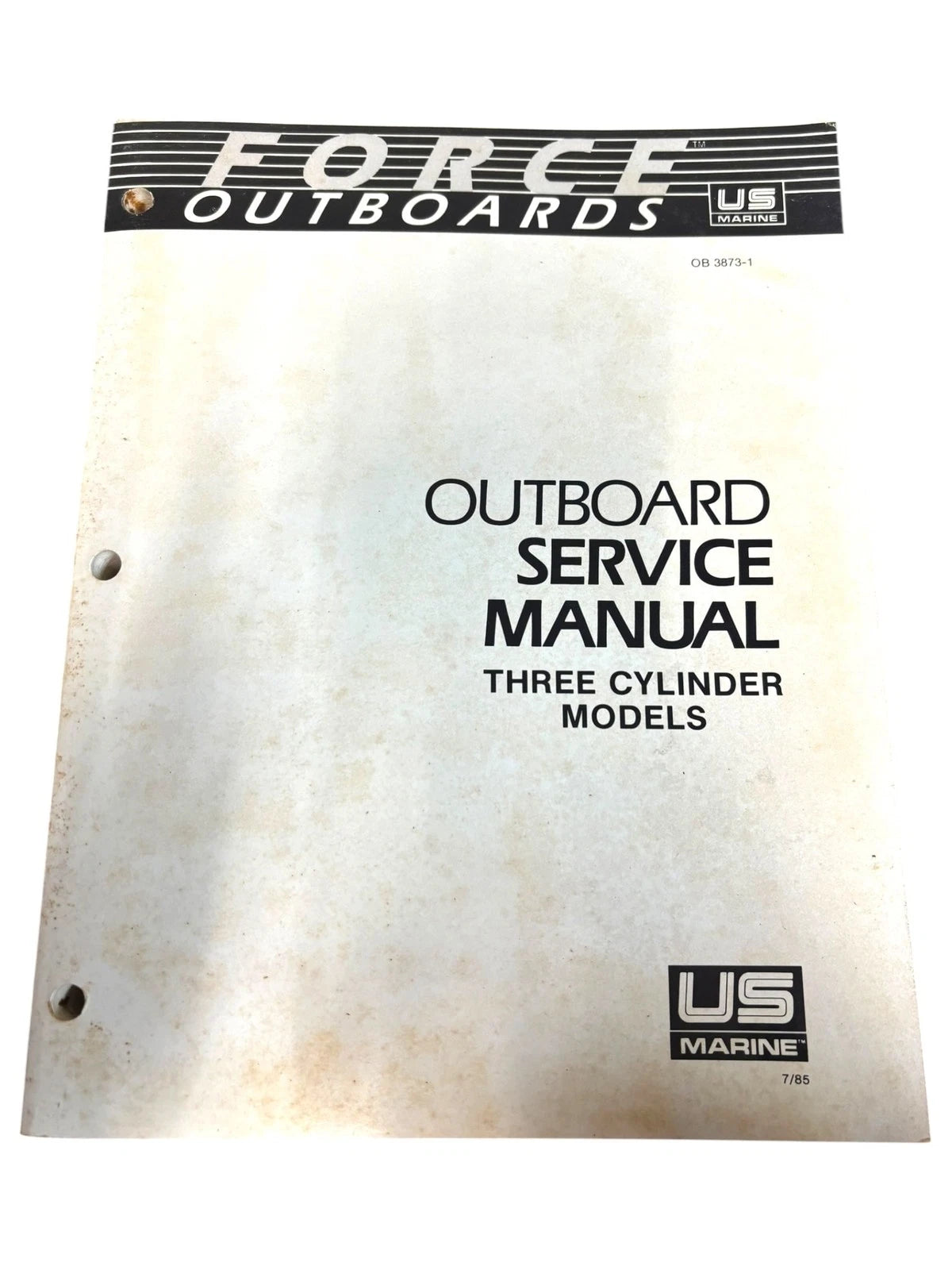 Service Manual for Force Outboards OB 3873-1 (Three Cylinder Models)