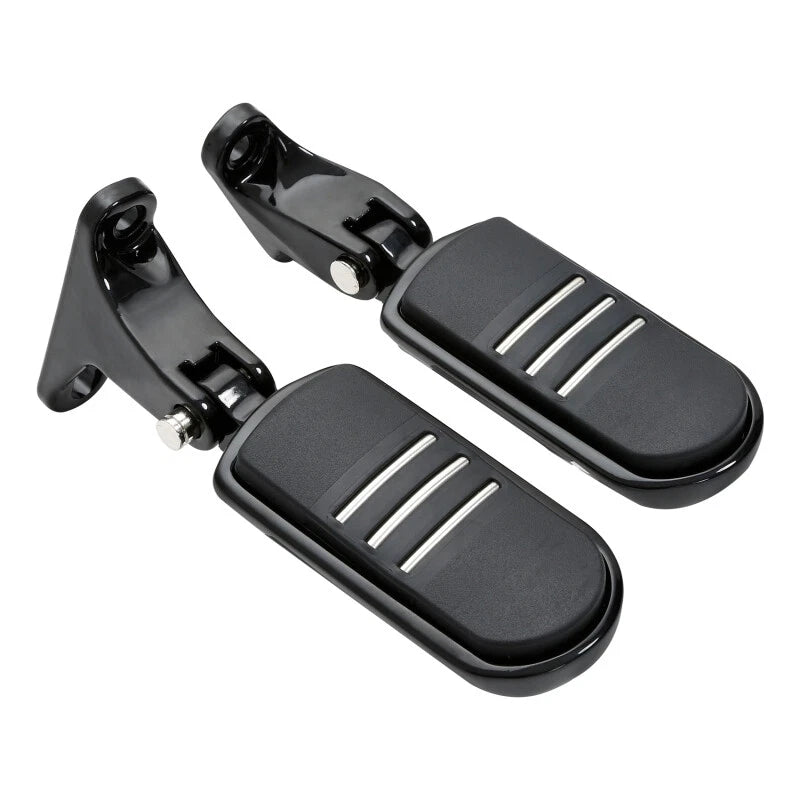 Rear Passenger Footpegs for Harley Touring Models (1993–Present) Black