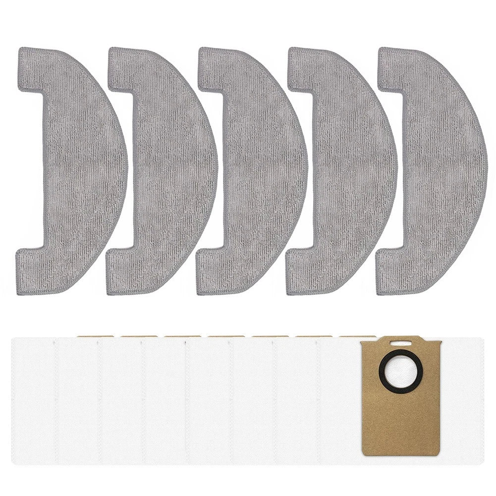 Set of 4 Mop Cloths and Dust Bags for MONSGA MS1 MAX