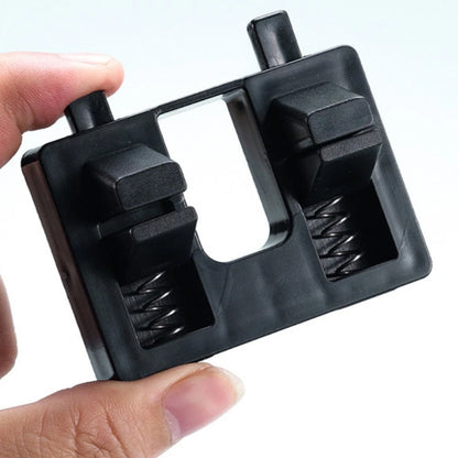 2X Black Plastic Wire Soldering Holder for Compact Design (70 x 50 mm)