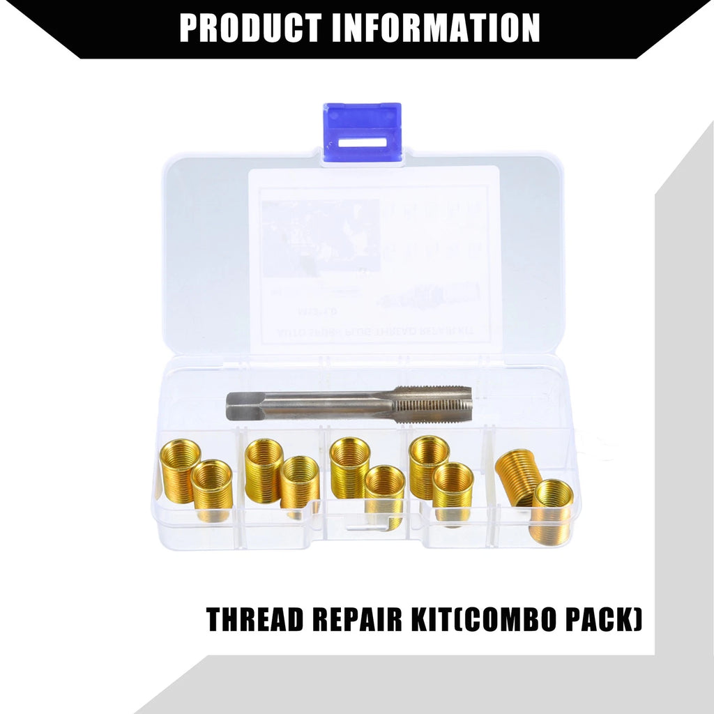 Set of Spark Plug Thread Repair Tools for M10x1.0 & M12x1.0 Inserts