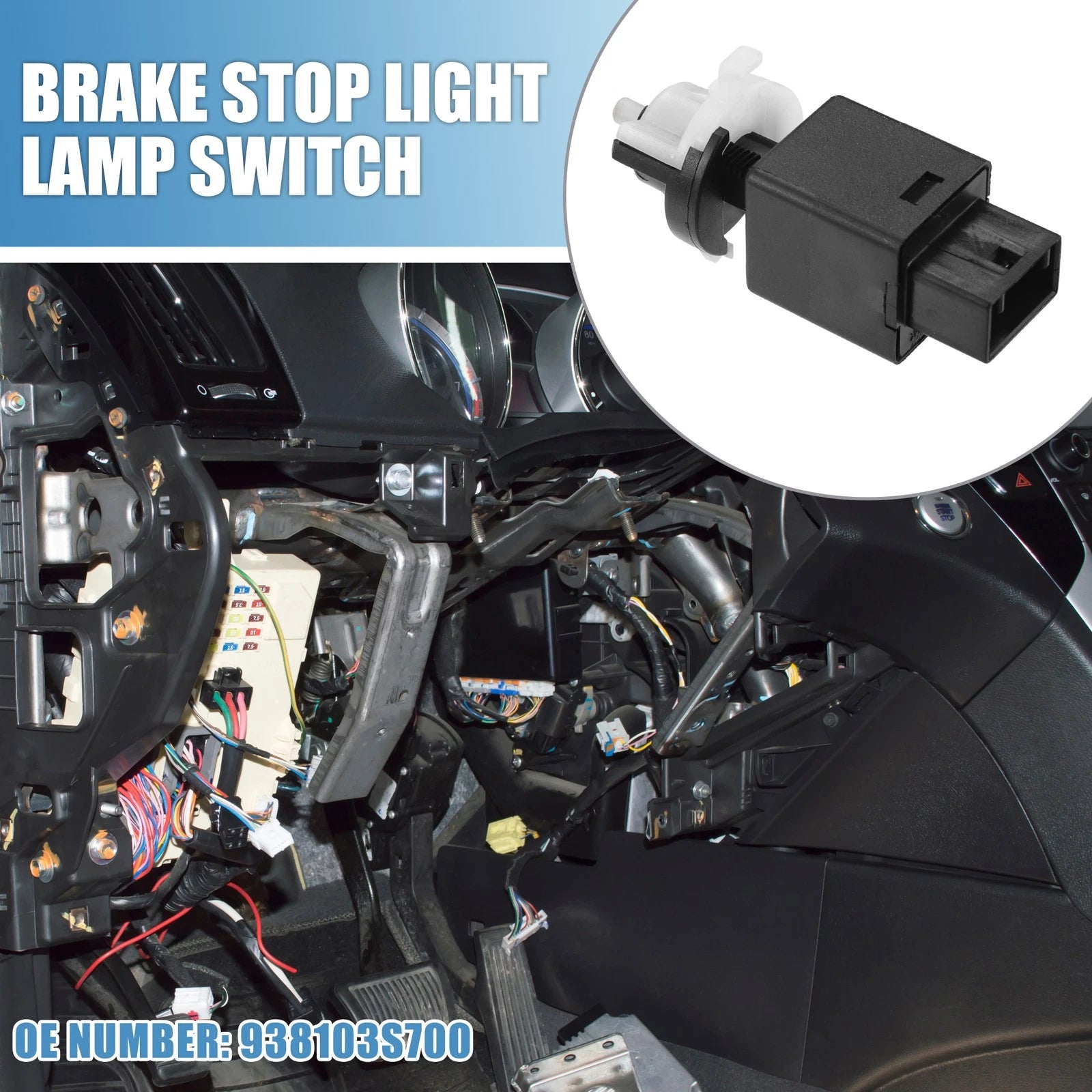 Brake Stop Light Lamp Switch OEM Replacement for Hyundai Accent (2015–2017)
