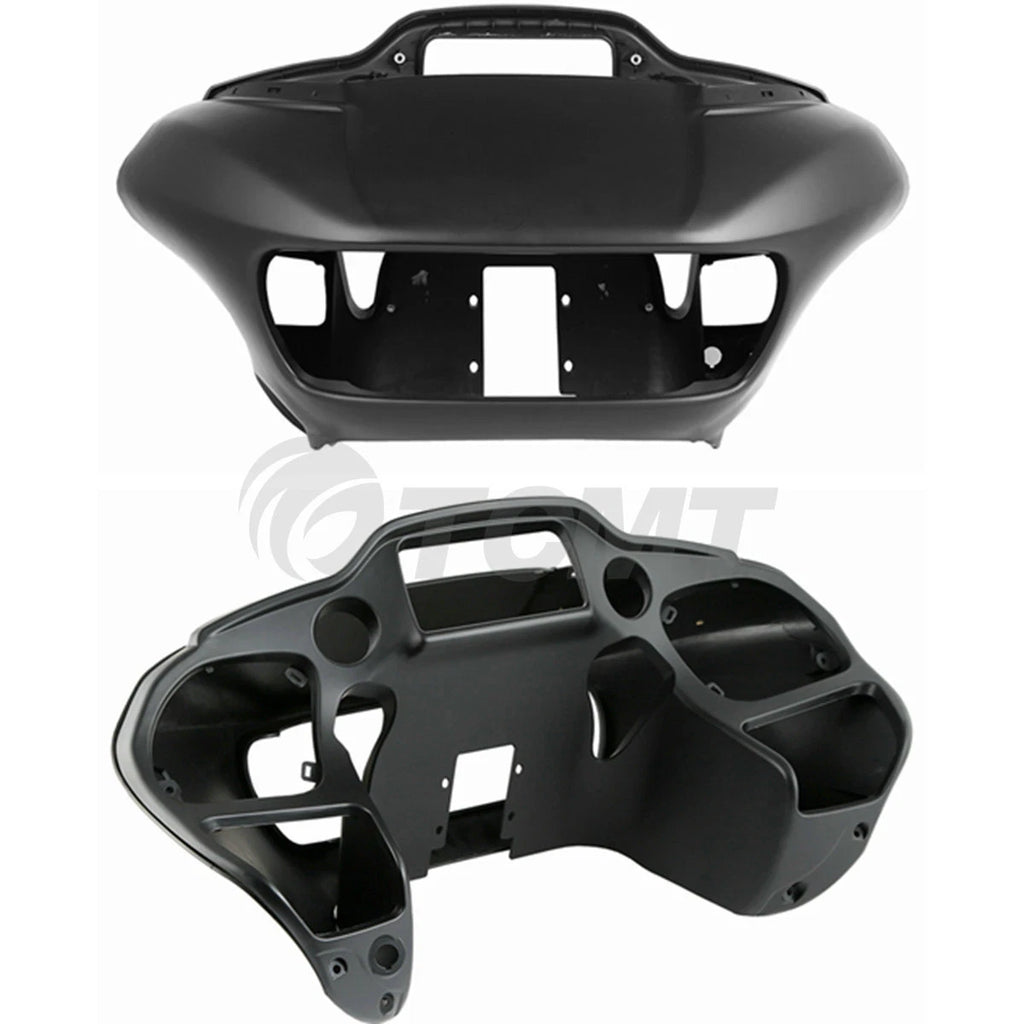 Matte Black Headlight Fairings for Harley Road Glide (2015–2024)
