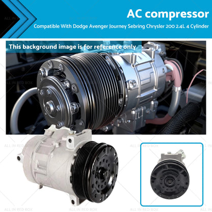 AC Compressor for Dodge Avenger Journey Sebring Chrysler 200 2.4L (2008–2014)