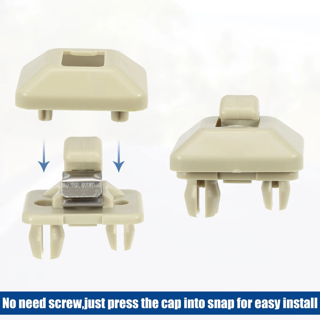 Set of 4 Sun Visor Clips for Audi (Beige)