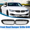 Front Hood Bumper Grille Grill Pair Replacement for BMW 428i xDrive (2017–2021)