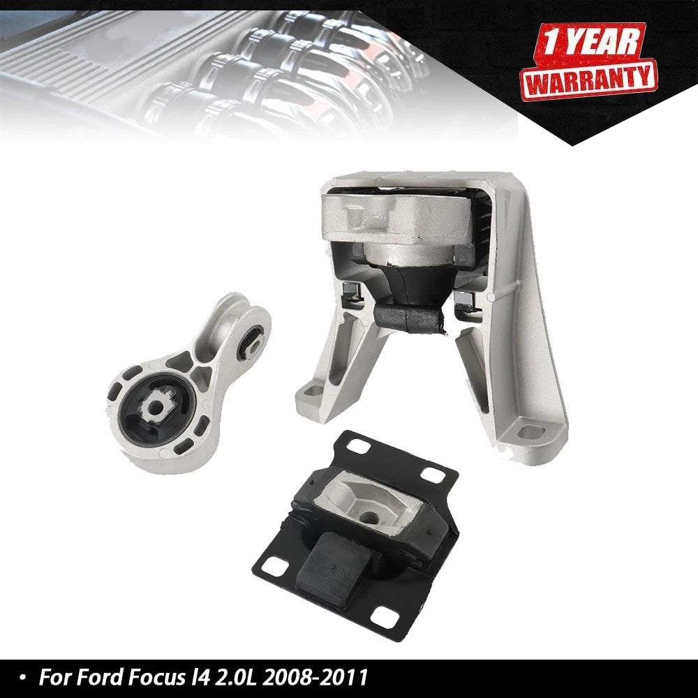 Set of 3 Engine Motor & Trans Mounts for 2008-2011 2.0L (A5495)