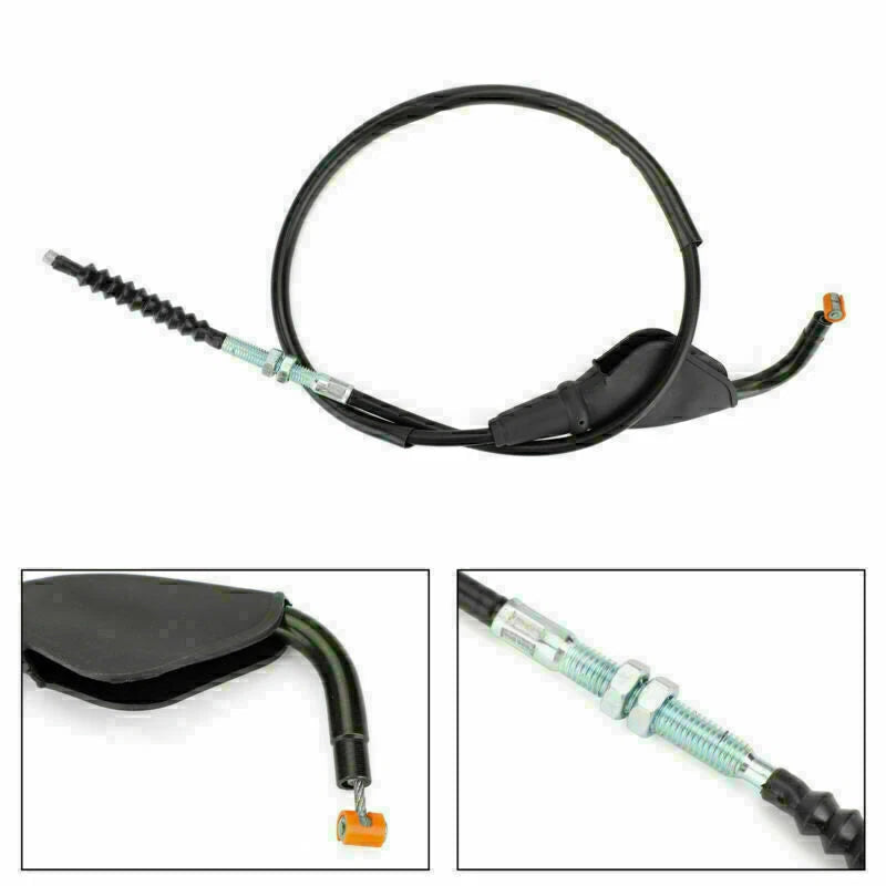 2X Black Moto Clutch Cable Wire Line for Yamaha YZF R15 (2015–2017) F6335-00