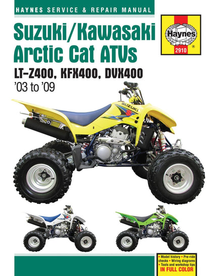 ATV Repair Guide for Suzuki, Kawasaki & Arctic Cat (2003–2009)