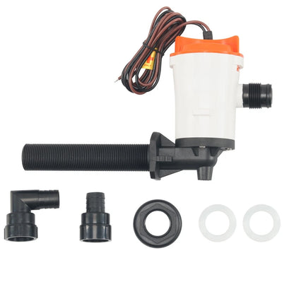 800GPH Submersible Baitwell Pump for Marine (12V, 19mm Outlet)