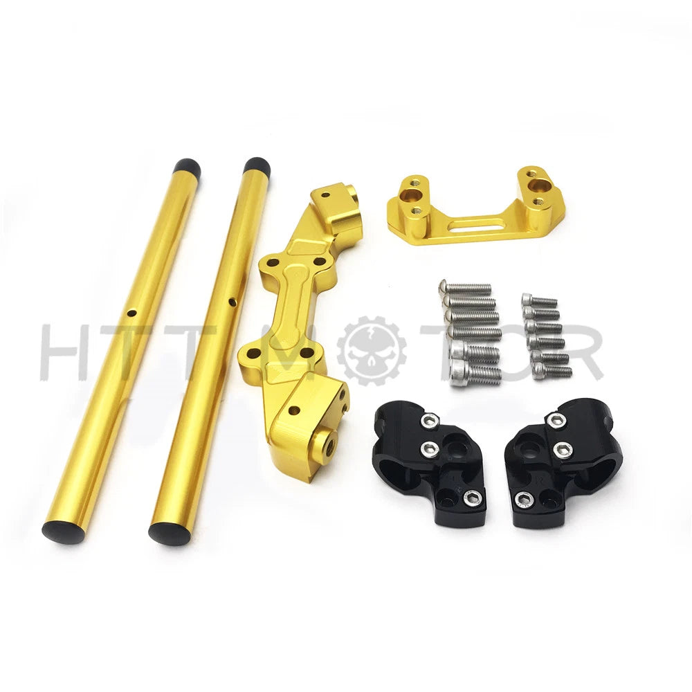 CNC Adjustable Handlebar w/ Adapter for Ducati Monster 821 1200 (2014–2017)
