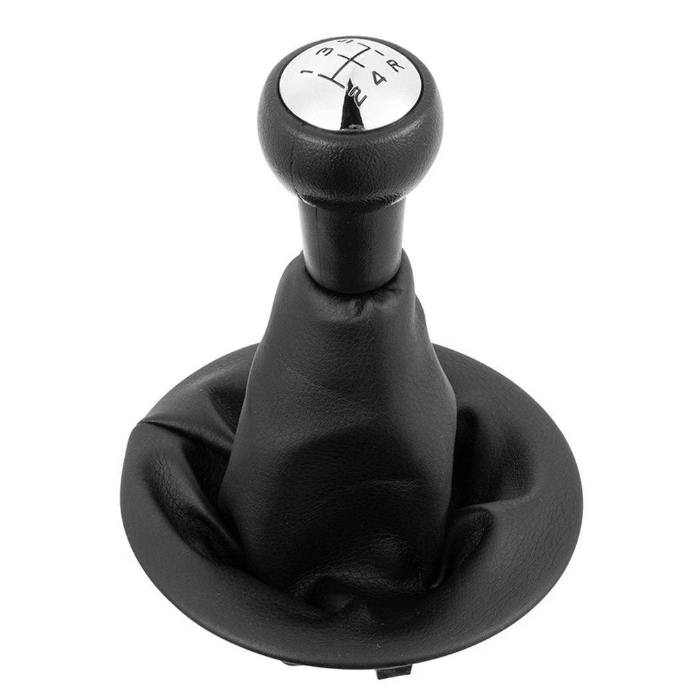 Black Gear Shift Knob and Dust Cover Set for Manual Vehicles (2010–2023)
