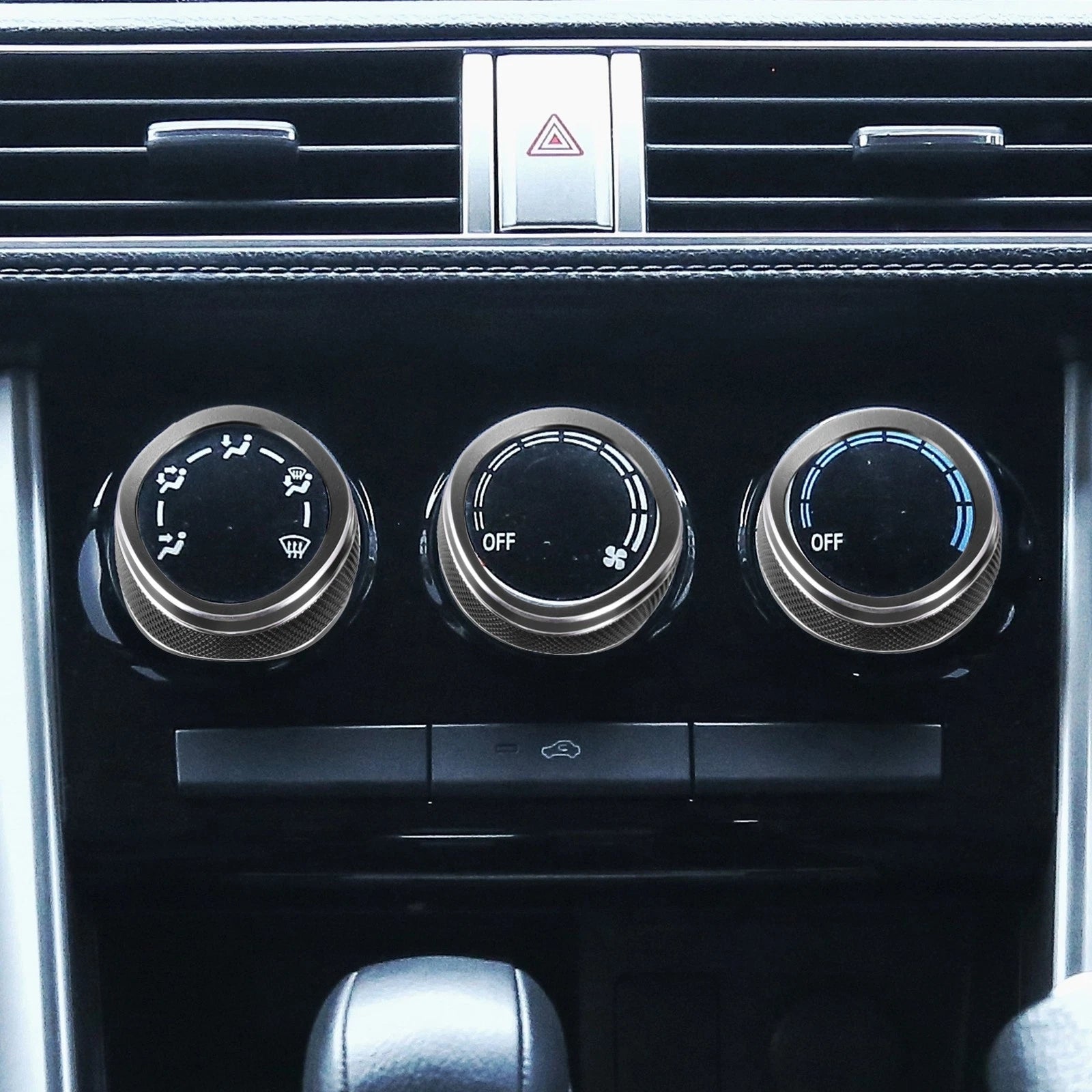 AC Air Conditioner Switch Knob Cover Replacement for Toyota Camry 2017 Black (5)