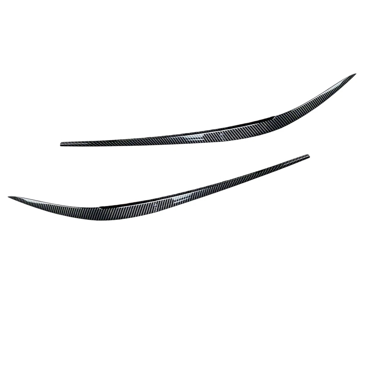 Carbon Look Headlight Eyelid Eyebrow Trims for BMW 3 Series G20 G28 (2019–2021)