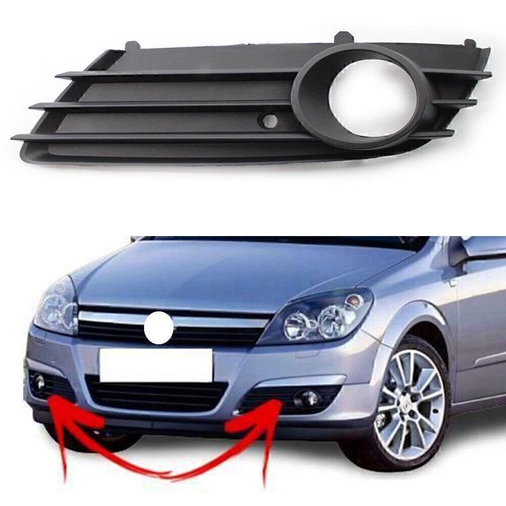 Left Front Bumper Lower Grille Fog Light Hole for Vauxhall Astra H (2004–2007)