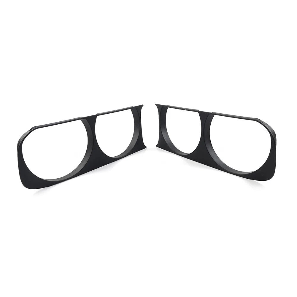 Matte Black Headlight Bezel Trim for Dodge Challenger (2008–2014)