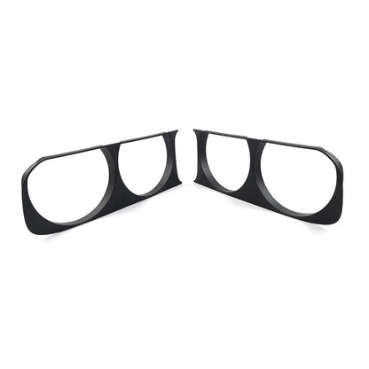 Matte Black Headlight Bezel Trim for Dodge Challenger (2008–2014)