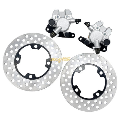 Front Brake Calipers & Rotors for Yamaha Grizzly 450 YFM450 2007–2014