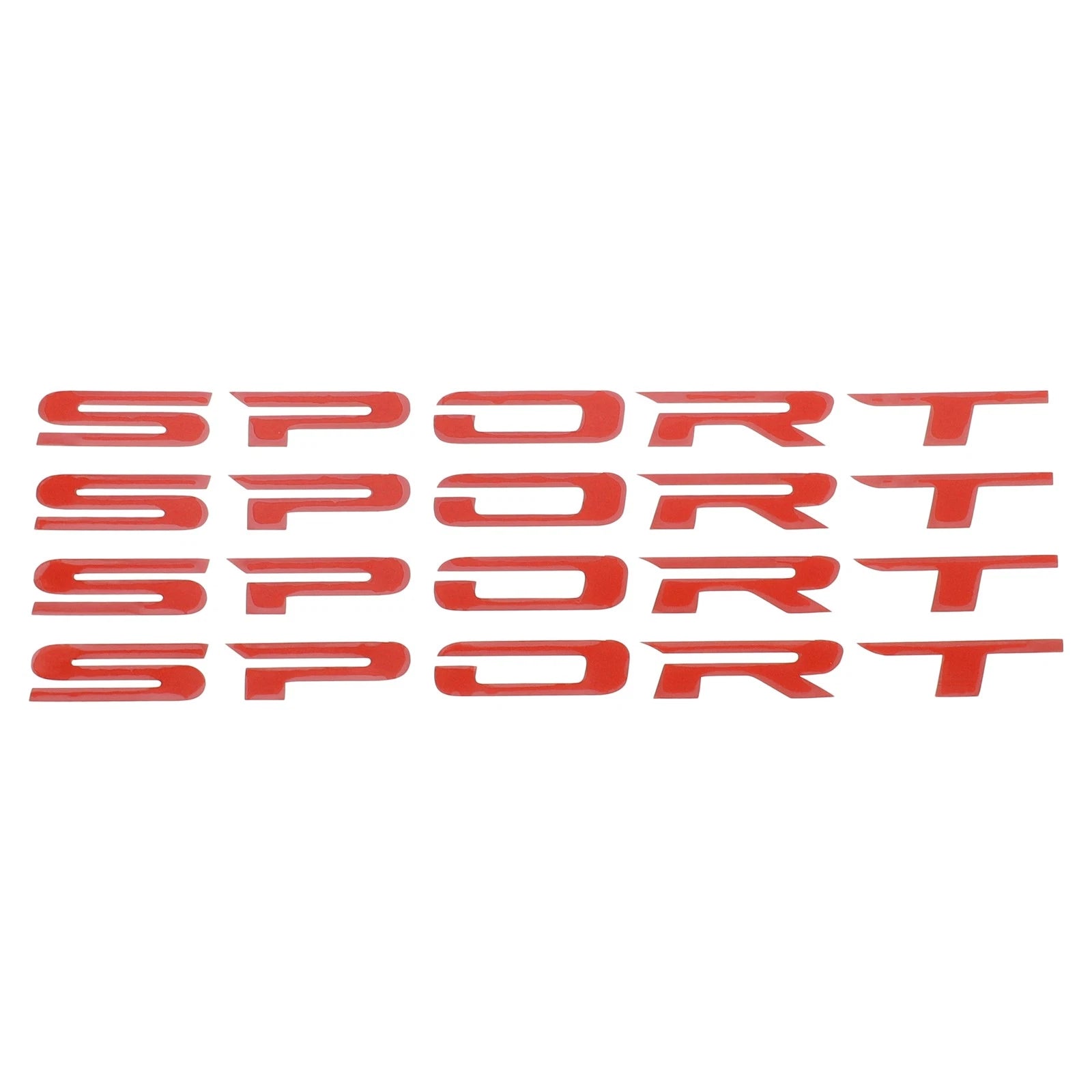 Reflective Bumper Decal for - Red Square SPORT