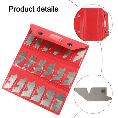 18 Piece Angle Gauge Set for Inspectors and Layout Professionals