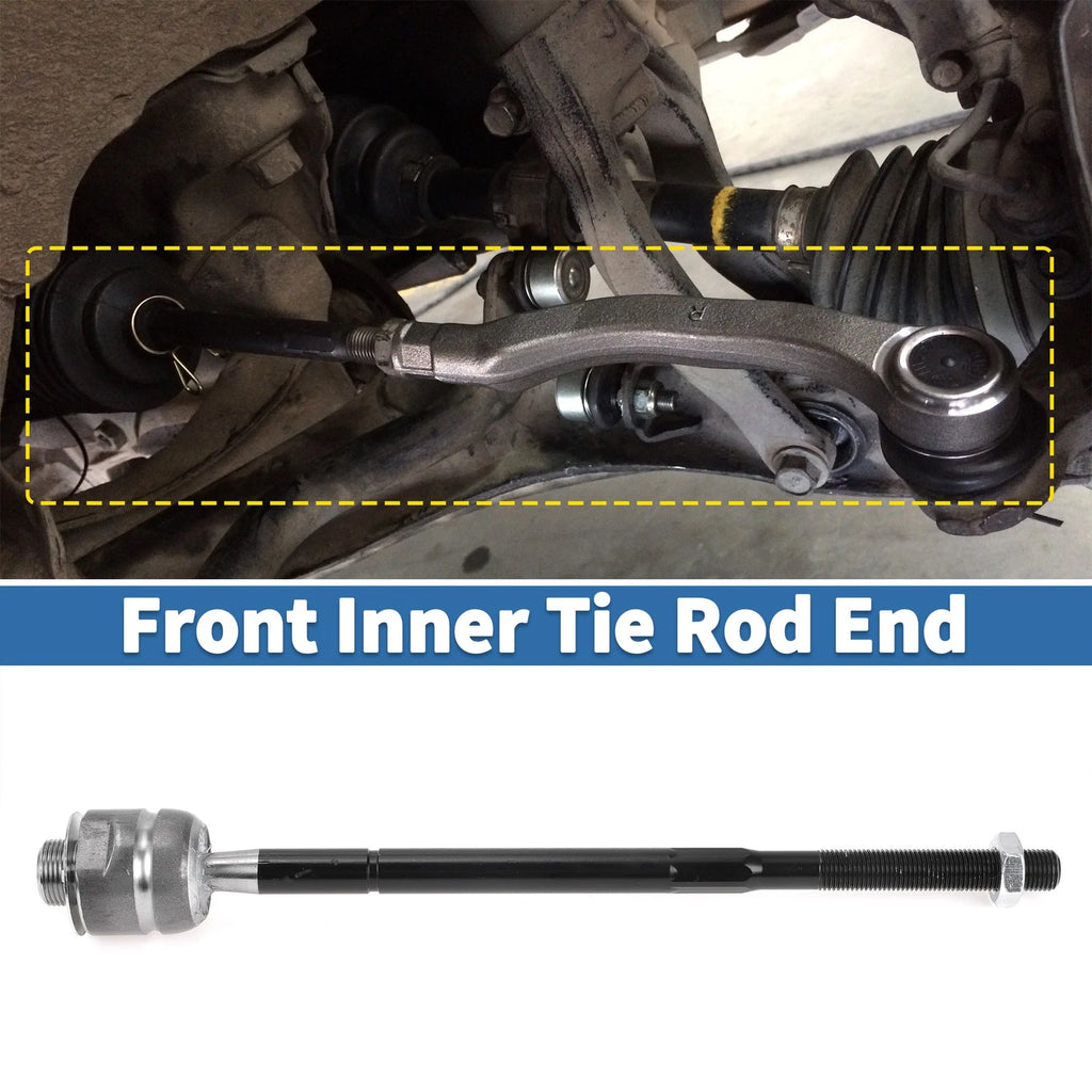 2 Pcs Front Inner Tie Rod End Links Replacement for Chevrolet Express 1500 2500 (2003–2019)